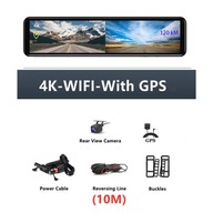 4K videorekordér do auta s GPS zrkadlom