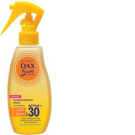 DAX SUN SPRAY SPF30 ACTIVE+ na opaľovanie transparentný UVA UVB