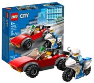 Súprava kociek LEGO CITY 60392 POLICAJNÁ MOTOCYKLOVÁ CHASE