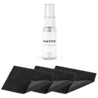 Hayne LENS CLEANER 30ml + 3x handrička 15x18 cm (čierna)