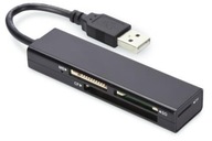 4-portová USB 2.0 vysokorýchlostná čítačka kariet (kompakt