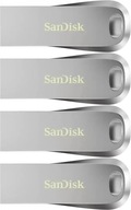 SanDisk Ultra Luxe USB 3.1 flash disk 32GB strieborný x4