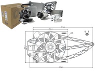 VENTILÁTOR RADIÁTORA (S POUZDROM) FIAT PANDA 1.1-1.