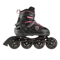 Nastaviteľné SOLID Black NILS INLINE KORČULE, veľkosti 31-34