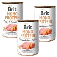 BRIT MONO PROTEIN TURECKA A Sladké zemiaky 6x400g