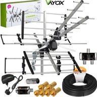 SMEROVÁ ANTÉNA DVB-T2 COMBO 4K 2TV VAYOX SET