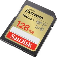 Pamäťová karta Extreme SDXC 128GB 180/90 MB/s V30