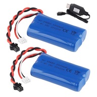 Lítium-iónová batéria USB nabíjanie pre RC CAR 1500 MAH 7,4 V 2 ks