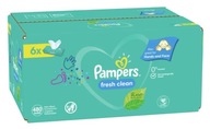 PAMPERS FRESH CLEAN VLHČENÉ Utierky 6 x 80 KS