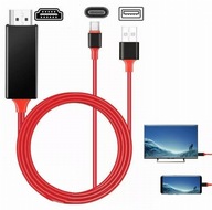 Video kábel z USB TYPE-C do HDMI 1,8m + nabíjanie