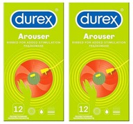 Durex Arouser kondómy stimulujúce prúžky, nasadené, 24 ks.