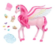 Barbie Barbi kôň Pegasus magické ružové vlasy so svetlom a zvukom