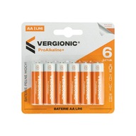 Alkalická batéria Vergionic AA sticks R6 6 ks.