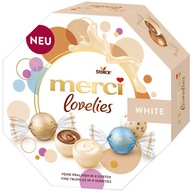 Merci Lovelies Biele čokoládové bonboniéry White Chocolate 185g z Nemecka