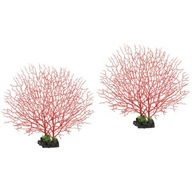 Faux Plant Red Coral Decor Planta Artificial