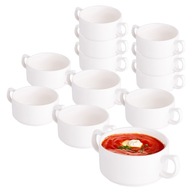 Porcelánové fľaše na bujóny s ušami Altom Design Regular 280 ml Sada 12 ks