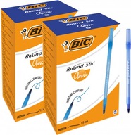 Modré guľôčkové pero BIC ROUND STIC CLASSIC, 1 mm x 120 KS