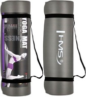 YM04 GREY YOGA MAT HMS THICK na cvičenie jogy