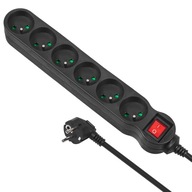 MACLEAN POWER STRIP, 6-ZÁSUVKOVÝ PREDLŽOVAČ