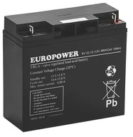 BATÉRIA AGM VRLA BATÉRIA EUROPOWER EV22-12 12V 22AH EV 22-12 EV22 PRE UPS