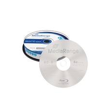 MediaRange BD-R Blu-ray disk 25 GB, 10 ks.