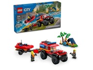 LEGO CITY 60412 TERÉNNY HASIČSKÝ NÁKLADNÝ VOZIDLO S LOĎKOU