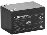 BATÉRIA AGM VRLA BATÉRIA EUROPOWER EPL 12V 12Ah EPL12-12 EPL12 ALARM UPS