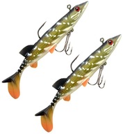 ARMED GUMBER 2 ks Power Catcher SPRO SN Rigged Pike 12cm!