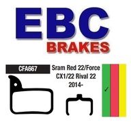 EBC podložky na bicykel (organické) SRAM Red 22 / For