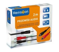 Kábel Analógový audio kábel Reinston EKK15 2x RCA Cinch - Jack 3,5 mm 2m