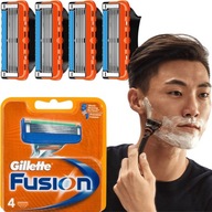 ČEPELKY GILLETTE NA ŽILETKY 4x NÁHRADNÉ ČEPIEĽKY NA HOLENIE TVÁRE FUSION 5