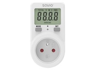 SAVIO AE-02 Wattmeter biely