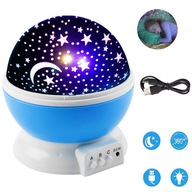 LED NOČNÉ SVETLO STARRY PROJEKTOR DREAMY USB FAREBNÁ NOČNÁ LAMPA