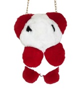 MASKOT KABELKA PANDA KOŽUŠOK BIELA ​​/ ČERVENÁ