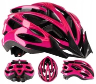 Nastaviteľná cyklistická prilba KROSS LAKI PINK L (58 - 61 cm)