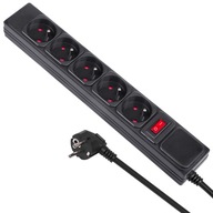 MACLEAN POWER STRIP, 5-ZÁSUVKOVÝ PREdlžovací kábel