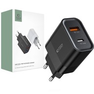 RÝCHLA SIEŤOVÁ NABÍJAČKA USB-C PD-30W / QC3.0 3A