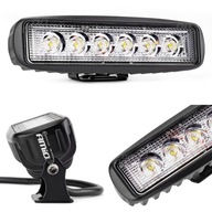 PRACOVNÁ LAMPA 6 LED 18W 12V 24V 9-60V E9 HALOGÉNOVÉ PLOCHÉ VYHĽADÁVANIE 6000K