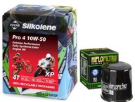 Motocyklový olej SILKOLENE PRO 4 10w50 + FILTER