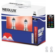 2x H7 NEOLUX OSRAM +150% EXTRA LIGHT + ŽIAROVKY W5W