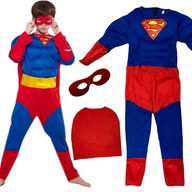 SUPERMAN OUTFIT 3v1 KOSTÝM SVALOVÁ MASKA