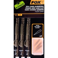 Fox EDGES Submerge Camo Leader 40lb Lead Clip Kwik