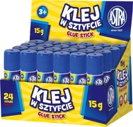 Astra GLUE STICK 15g školská kancelária PLNÁ KRABIČKA 24 kusov