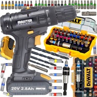 VŔTAČKA, SKRUTKOVAČ 20V KUFRE 2x 2,8AH + DEWALT