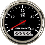 TACHOMETER S POČÍTAČOM HODÍN 0-4000 ČIERNA