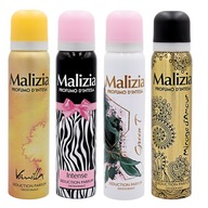 Malizia 4x Taliansky dezodorant v spreji VANILLA GREEN TEA MIRAGE BESTSELLER