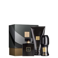 AVON SET 3 KOZMETICKÝCH KOZMETICKÝCH KRABÍČEK MALÝCH ČIERNEJ ŠATY