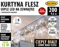 BULINEX Záves FLESZ cencúle LED 200L teplá biela