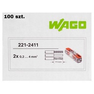 WAGO RÝCHLOSPOJKA 1x0,2-4mm2 221-2411 100 ks