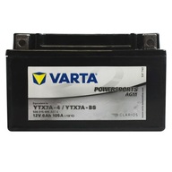 VARTA YTX7A-BS YTX7A-4 12V 6AH 105A ŠTARTOVANÁ!!!